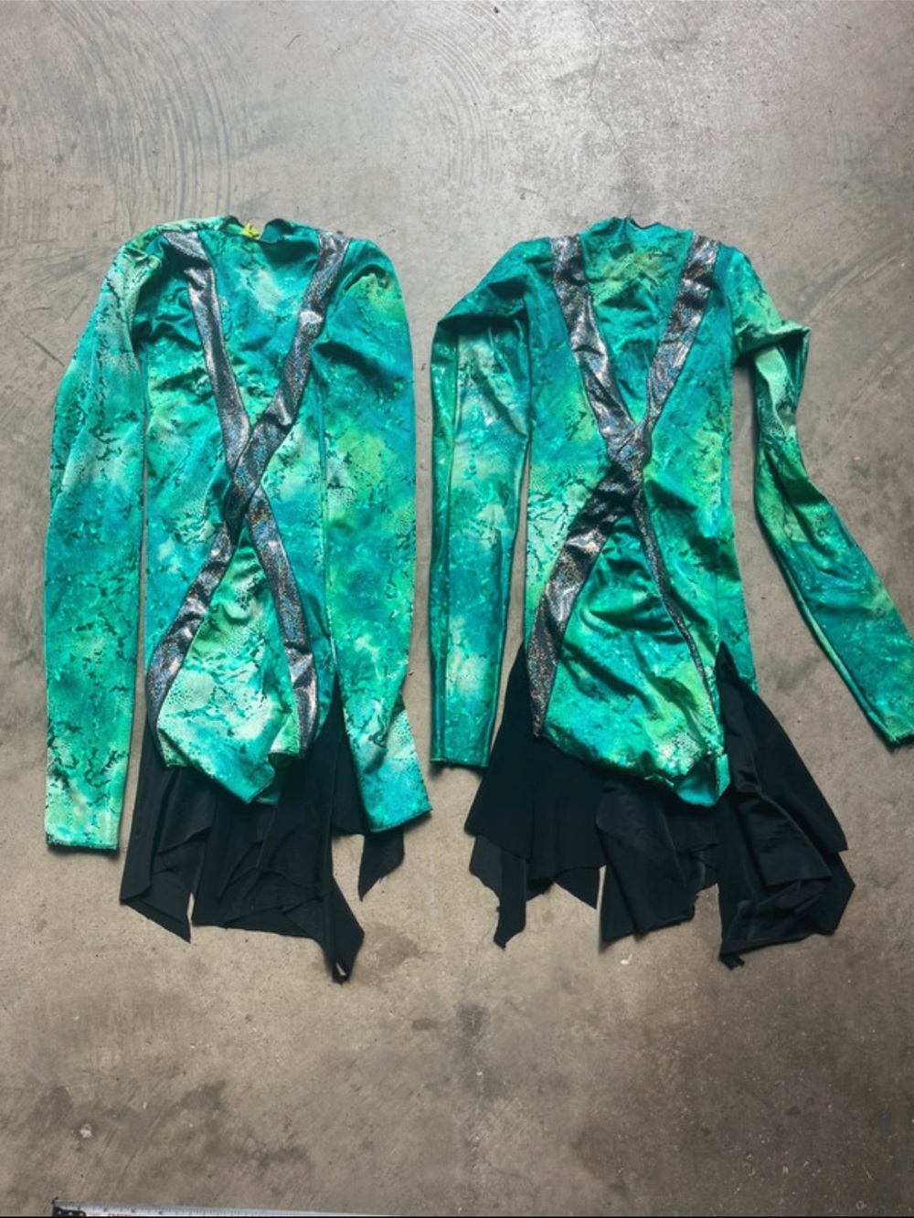 Kids Teal Green Mermaid-Inspired Costume Top - Unbranded